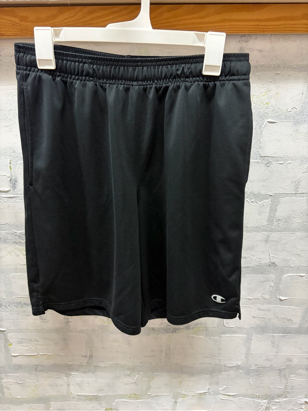 Champion Black Men’s Athletic Shorts with Logo